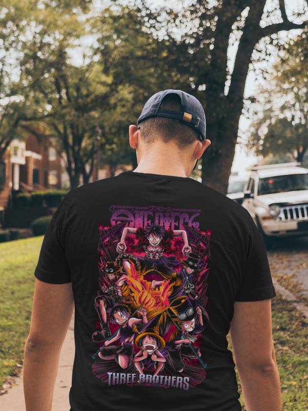 Tricou One Piece Three Brothers Față-Spate