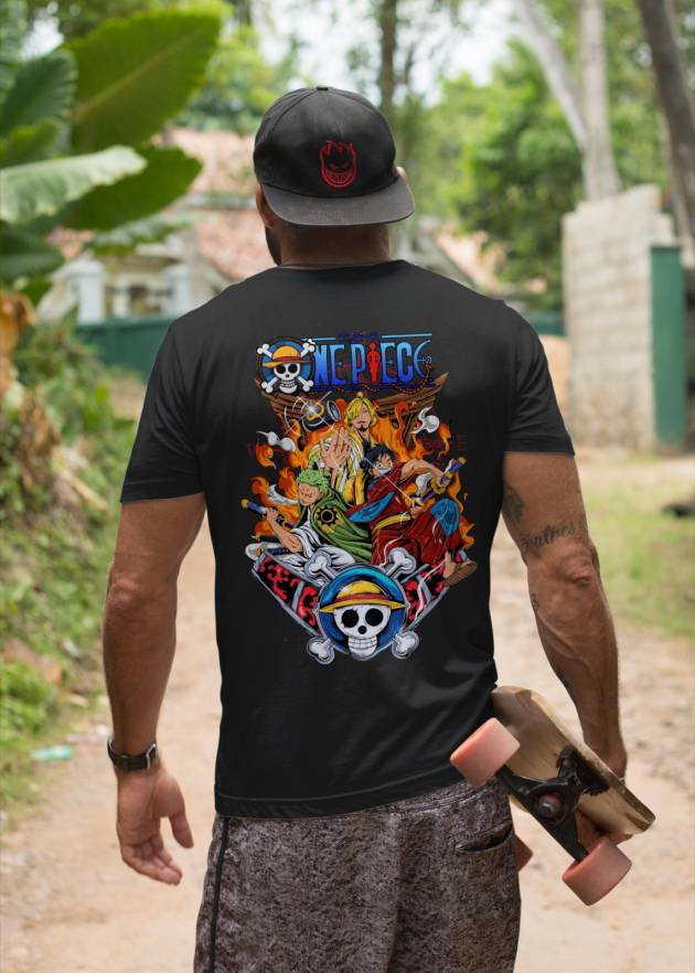Tricou Luffy, Zoro, Sanji Față-Spate