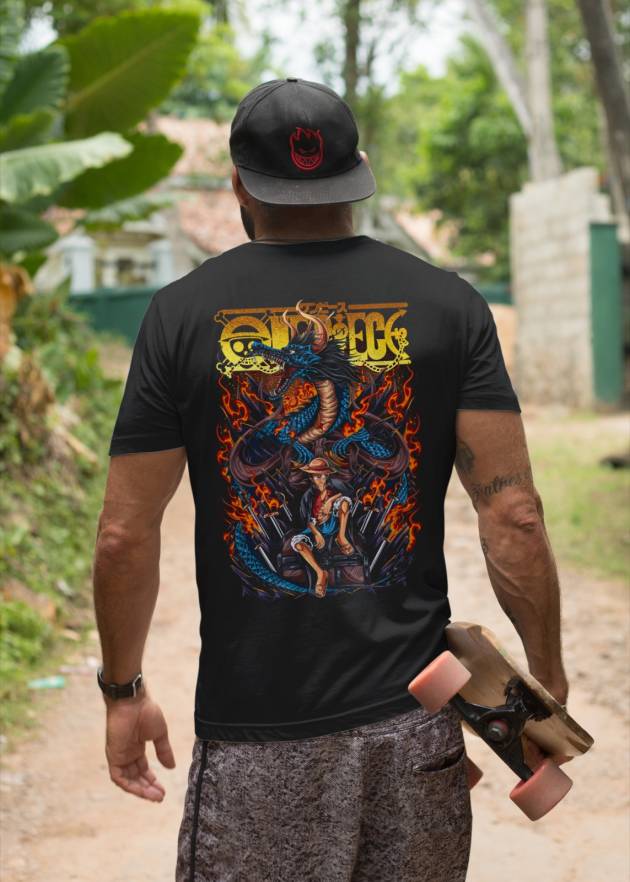Tricou Luffy, Kaido Față-Spate