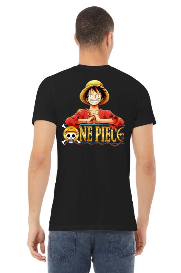 Tricou Luffy Față-Spate