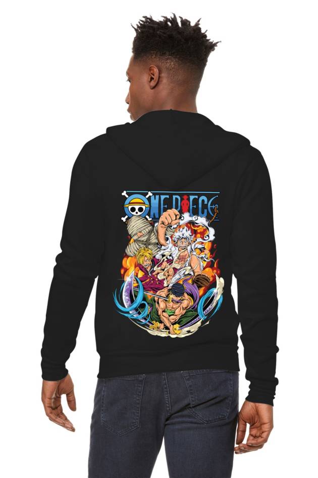 Hanorac Luffy, Zoro, Usopp Față-Spate