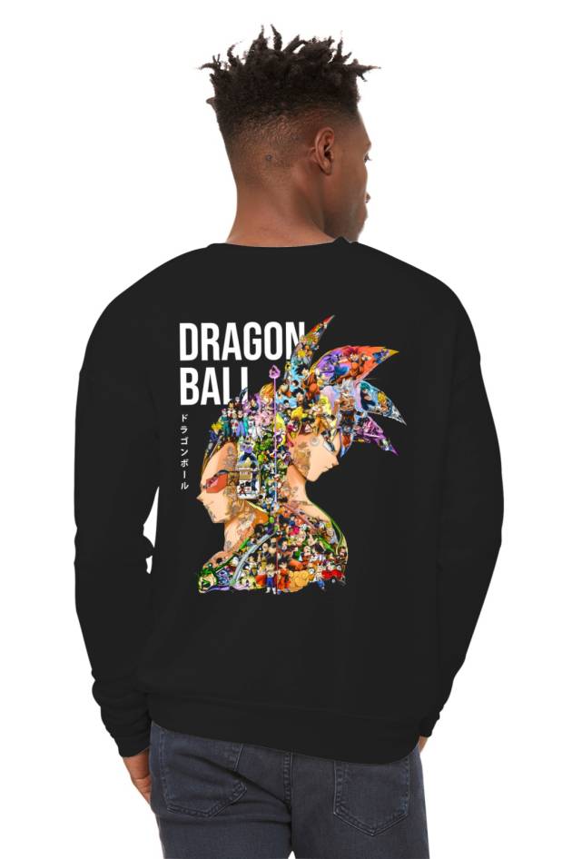 Pulover Goku, Vegeta Față-Spate