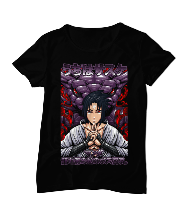 Tricou Sasuke & Aoda Față