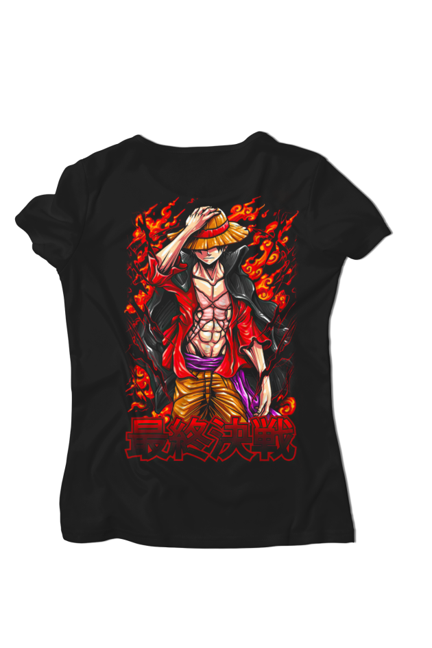 Tricou Luffy Față-Spate