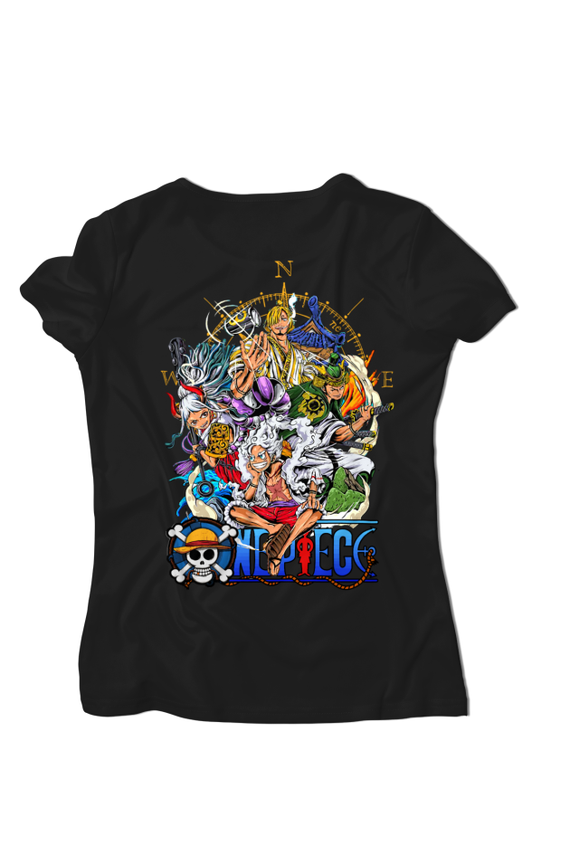 Tricou Luffy Față-Spate