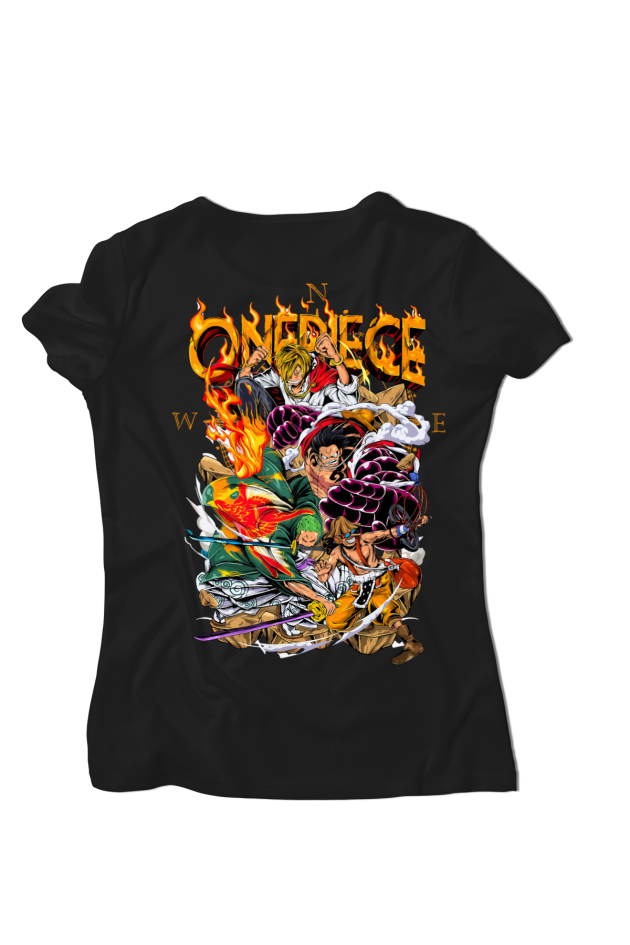 Tricou Luffy Față-Spate